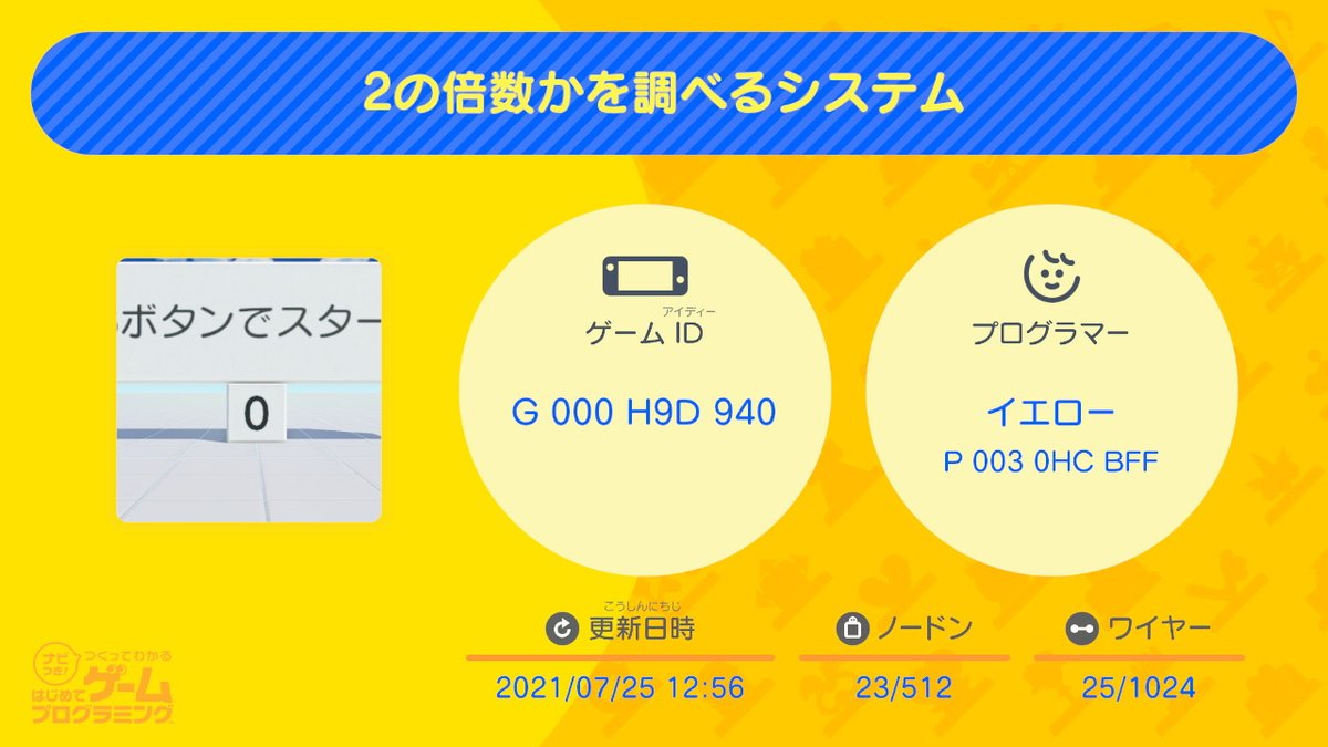 にわかオタク イエロー はじめてゲームプログラミング Nintendoswitch システム 機構などです 参考になれば幸いです