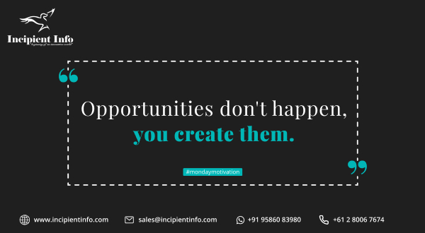 IncipientInfo's tweet photo. Try to go outside your comfort zone and you will find a lot of interesting and new opportunities.
#IncipientInfo #MondayMotivation #webdevelopment #appdevelopment #webapp #mobileapp #whitelabelling #webdevelopmentcompany #appdevelopmentcompany #hireus #haveaproductiveweek https://t.co/eYToGKsbH8