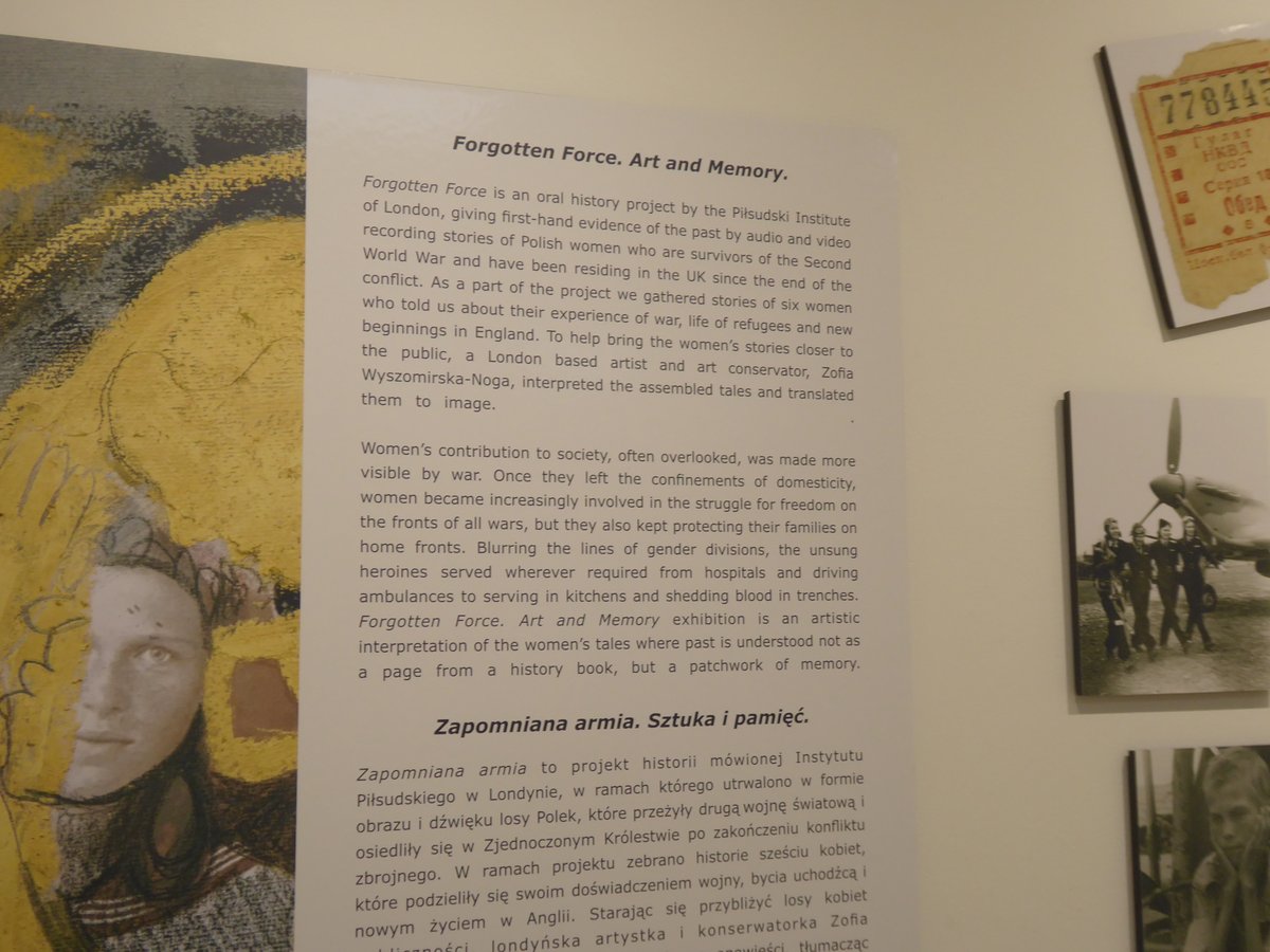 There are just a few days left (till 12 August) to catch the stunning exhibition @posklondon by artist & conservator Zofia Wyszomirska-Noga, interpreting the stories of Polish women survivors of the 2nd World War. Emotional and beautiful work.