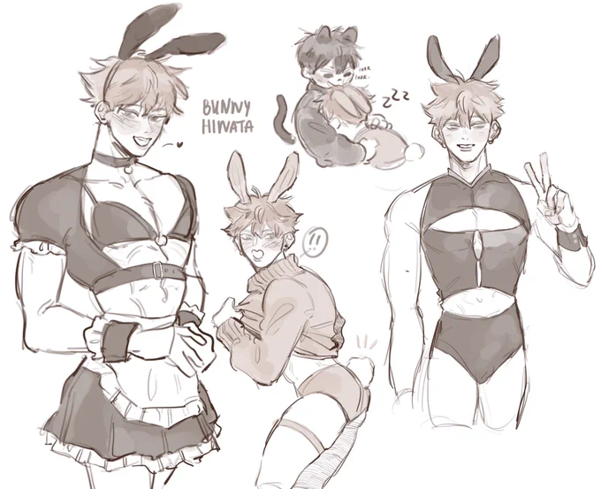 I've been seeing bunny hinata art and I was not just gonna look at them and do nothing about it….. SO HERE I AM NOW…. 