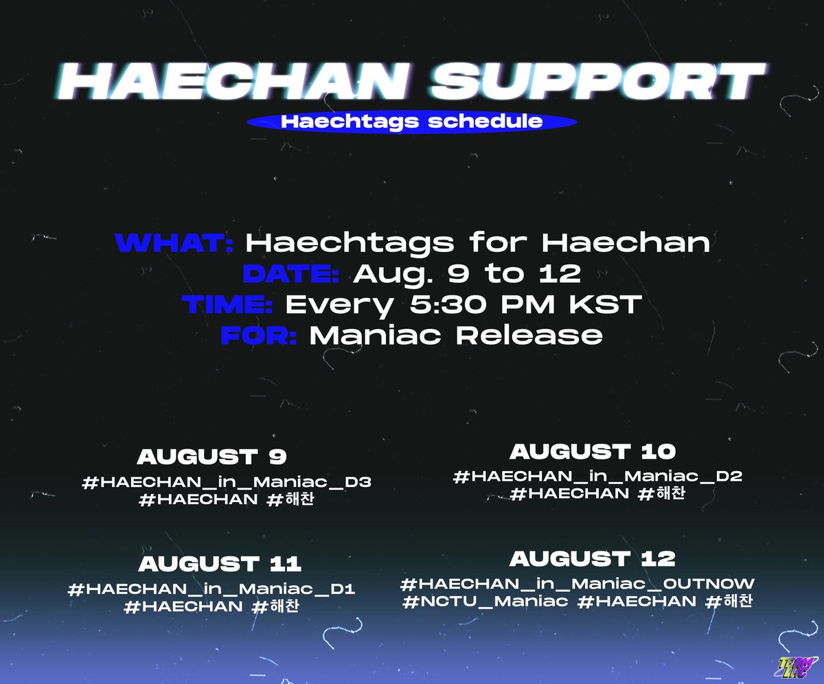 MANIAC COMING IN 30 MINUTES🥳

Reply as much as you can!! 

We're proud of you Haechan! Let's stream and support Maniac💛

#HAECHAN_in_Maniac_OUTNOW #NCTU_Maniac #HAECHAN #해찬