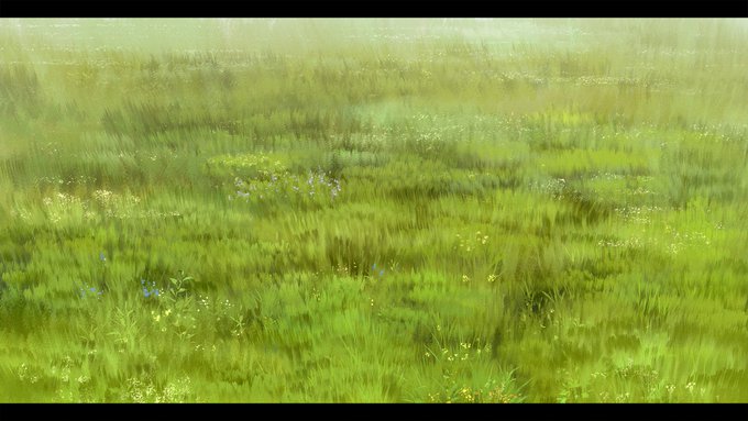 草原の描き方 デジタルイラスト背景講座 Blank Coin