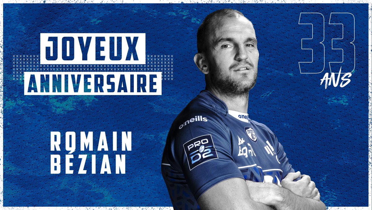 Joyeux Anniversaire A Notre 3e Ligne Romain Bezian Qui Fete Aujourd Hui Ses 33 Ans Happybirthday T Rugby Addict Joyeux Anniversaire A Notre 3e Ligne Romain Bezian Qui Fete Aujourd Hui Ses 33 Ans Happybirthday T Rugby Addict
