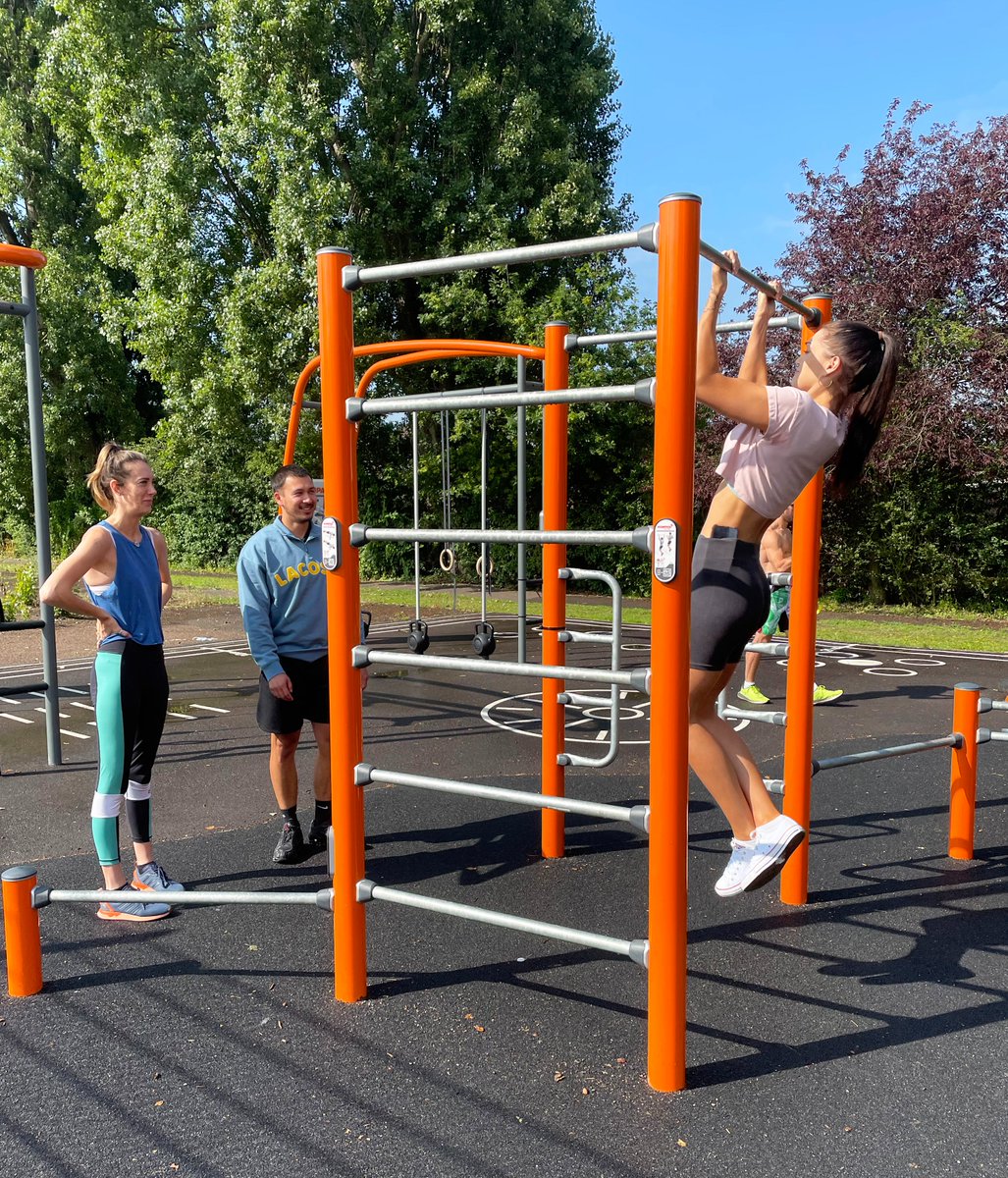 KompanUK's tweet photo. 🎬Some more photos from our filming last week at the amazing new KOMPAN outdoor fitness area at Memorial Park in Chingford🏃‍♀️🚴‍♀️🤸🏋️‍♀️
✅Learn more about KOMPAN fitness: https://t.co/nrSg58m1ml
#Fitness #Wellbeing #RealFitness #Workouts https://t.co/SxjbAqbtwq