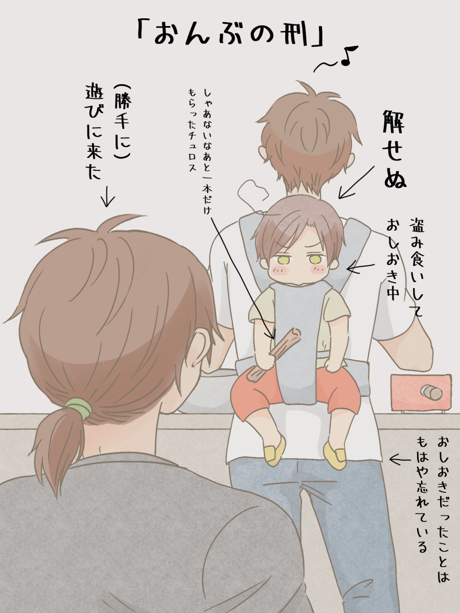 現パロ風味のおやこぶ+ポルさん 