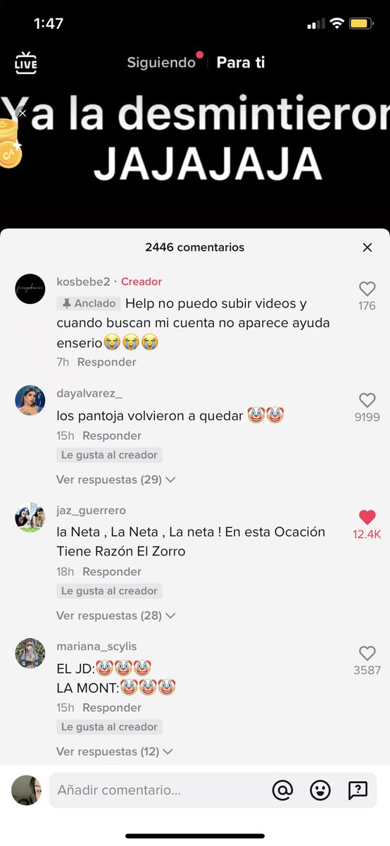 Michel22540643's tweet photo. @Juandedios_P Porque no subes capturas también de donde te tiran? Del 100% de la gente, el 10% cree en tus pruebas de tik tok https://t.co/tH31AsrwLv
