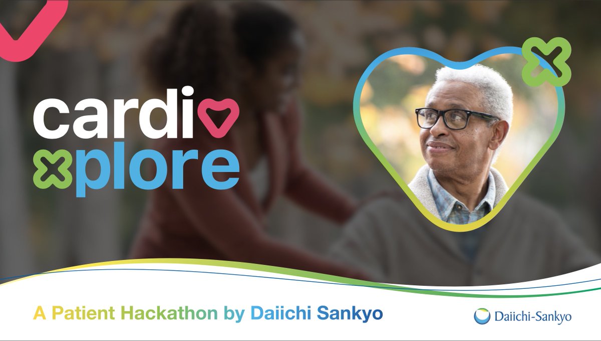 EUdaiichisankyo's tweet photo. It's time to redesign healthcare with a true patient focus, by harnessing the latest technology and an improved understanding of the challenges faced by patients. This is why today we launch #CardioXplore, our first #patienthackathon. Learn more https://t.co/lIT9VEOE7B https://t.co/KwsWmnrBtD