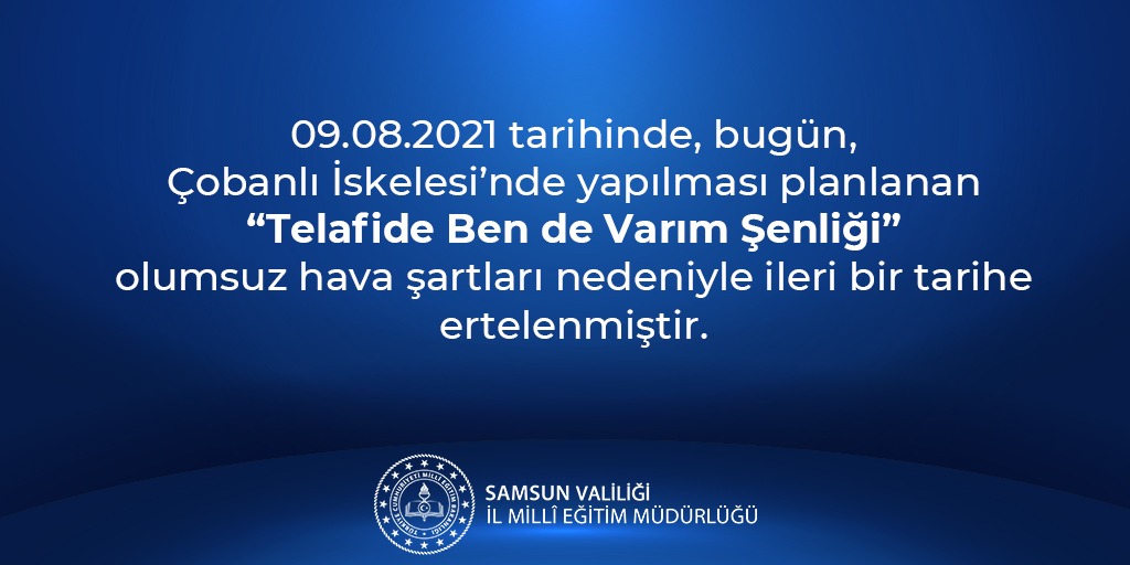samsunmem's tweet photo. * BİLGİLENDİRME * https://t.co/FTTzYSHCuu