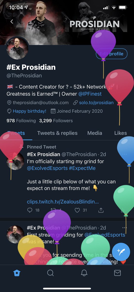 TheProsidian's tweet photo. Hell yeah it’s my birthday! 👀🎉 https://t.co/k1yGpDvk2r