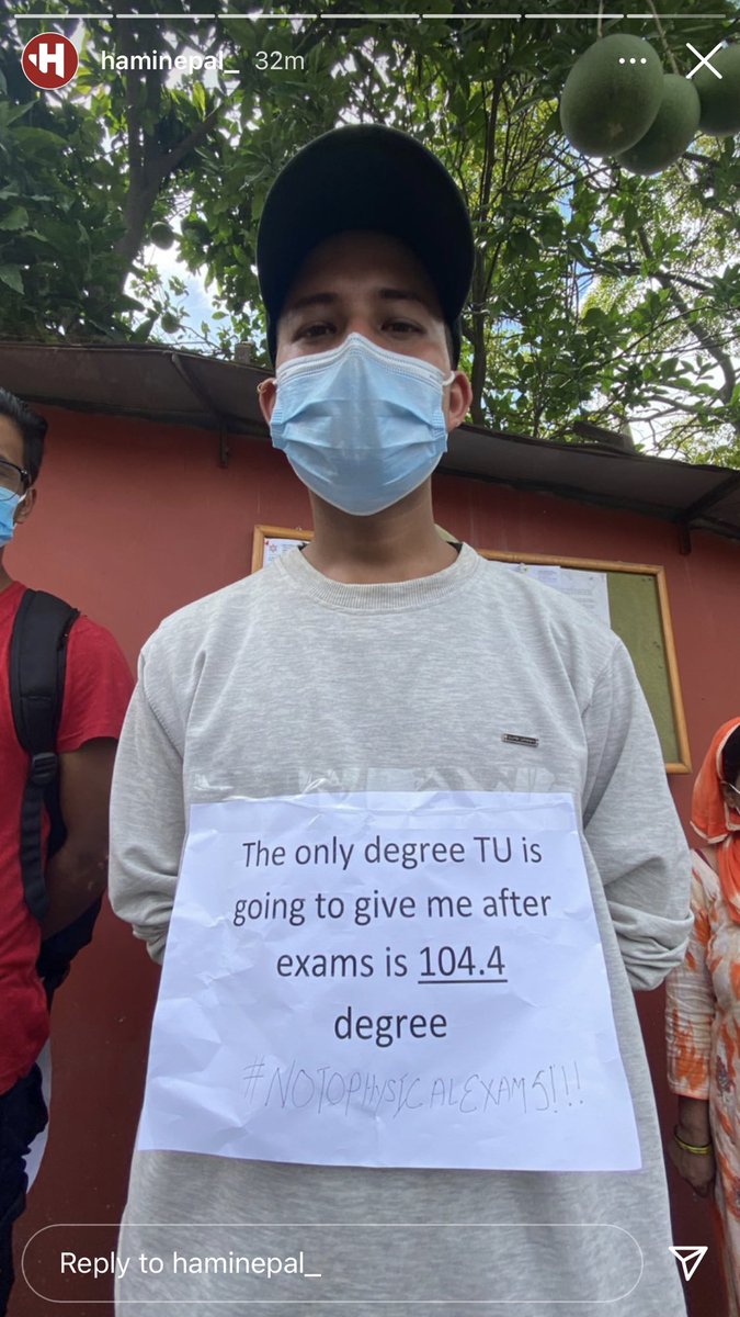 RakshyaC's tweet photo. #CancelTUExams
#NoPhysicalExams https://t.co/oZKmm2rem6