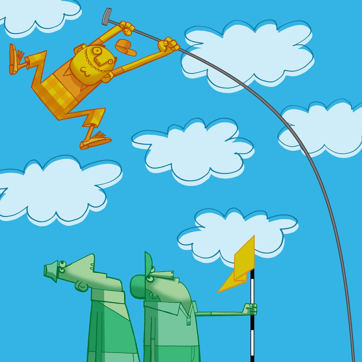 No Olympic pole vault golf this time around. Maybe in Paris.
#TeamGB  #awesome #inspirational #sportinglegends