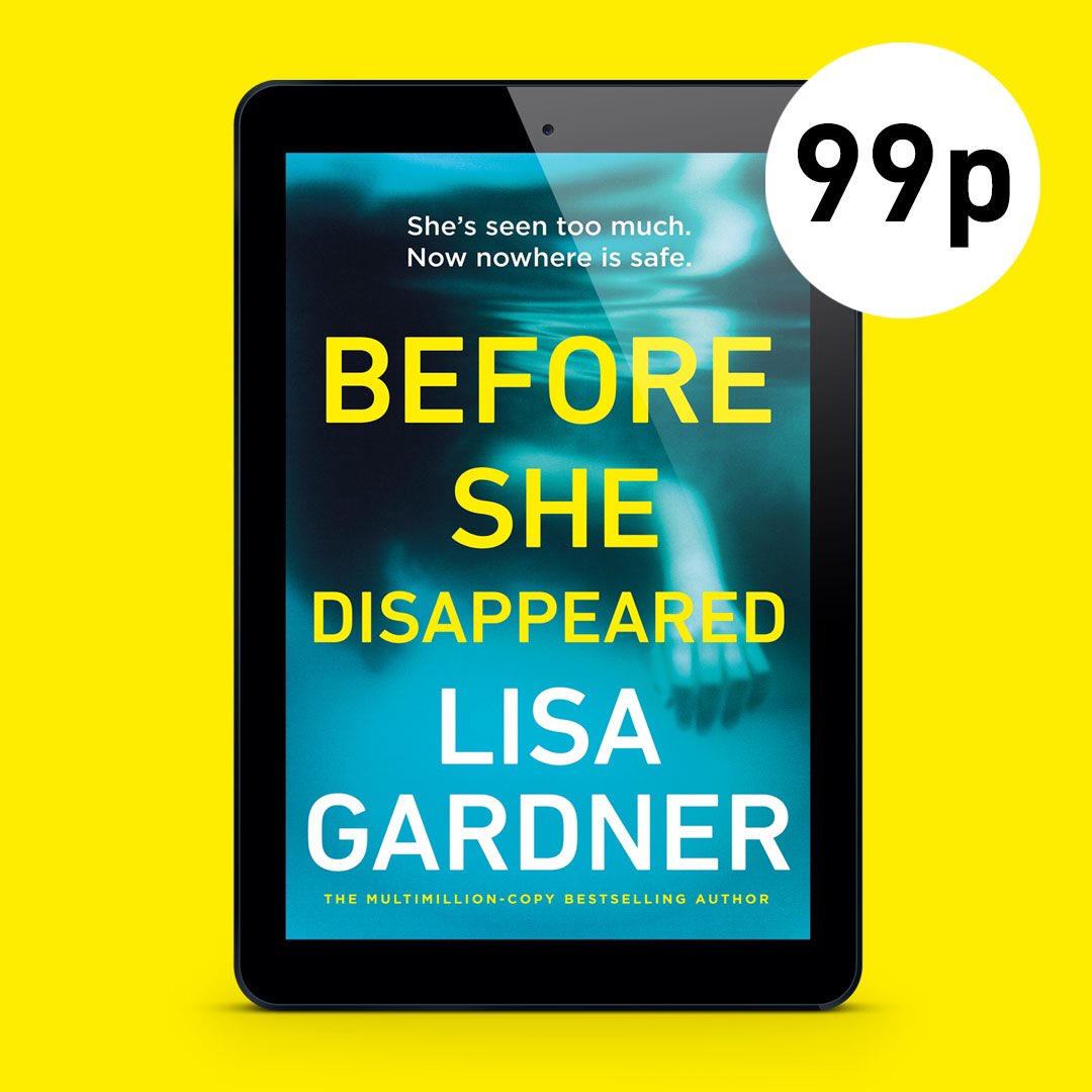 LisaGardnerBks's tweet photo. #BookSale UK readers, #BeforeSheDisappeared is just 99p on Kindle this month. Meet Frankie Elkin, a drifter who travels the country to find missing people that the world has forgotten.  A thrilling read for your summer getaway: https://t.co/ESHkRDV3hT @DeadGoodBooks https://t.co/KWZjFYnK6n
