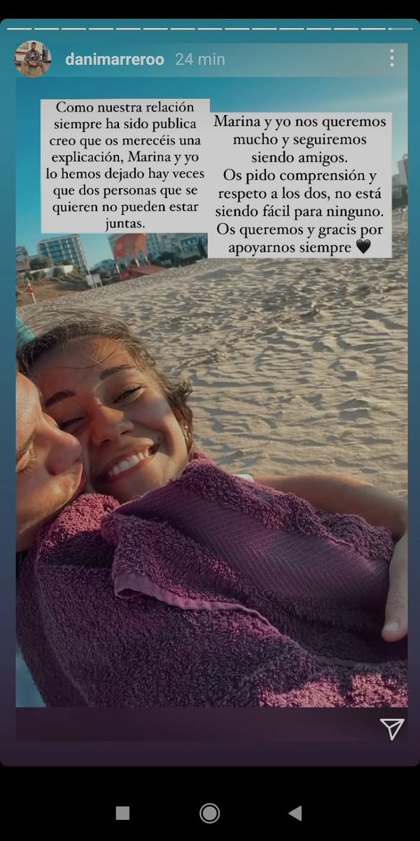 FerreiroNerea's tweet photo. Dani y Rivers lo han dejado, yo automáticamente dejo de creer en el amor https://t.co/Sn5eQlVfWi