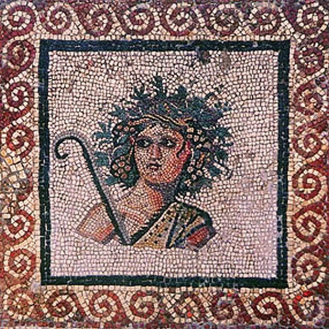 Love this. Algeria Bacchus Roman Mosaic. Archaeological museum of Cherchell. #MosaicMonday
