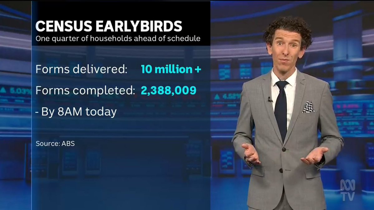 TooheyMatthew's tweet photo. Also my expression when I saw your outfit tonight, @danziffer.
On the upside: you avoided The Dreaded Triangle; decent pocket decoration.
On the downside: off-centre tie, absent shirt cuffs and That Hair.
#GenderBalancingClothingCommentary
#ABCvictoria https://t.co/b1KhoVGQs2