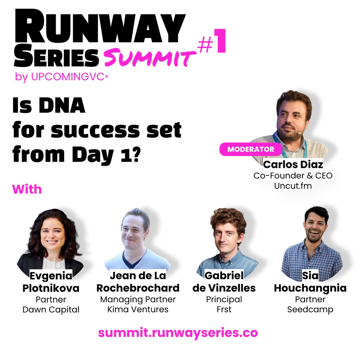 RphGrc's tweet photo. 💫 L'ADN du succès existe-t-il dès le JOUR 1? 💫
Replay du troisième panel du «Runway Series Summit: the Fundamentals of Success» organisé par @UPCOMINGVC® il y a deux mois.
THREAD
#startup #investing #success #entrepreneurship #culture #dna #venturecapital #podcast #rss1 https://t.co/KtxNRbuU2W
