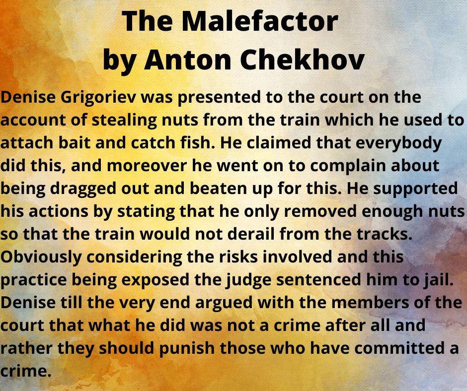 world_of_lit's tweet photo. **Recommended**
The Malefactor - Part 4
#Literature  #worldofliterature #literaturequotes #literaturelovers  #LiteraturePosts #LiteratureReview #worldliterature #russianliterature #antonchekhov #themalefactor https://t.co/yZKsilFQvB
