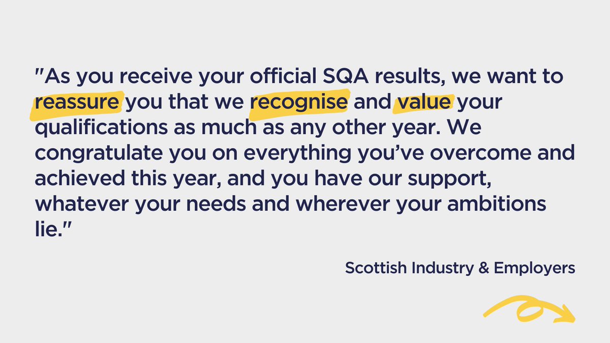 st_alliance's tweet photo. Tomorrow is both an exciting and daunting day for Scotland's youth as they will be receiving their exam results. This has been a year like no other which is why we fully support #CommitmentToYOUth.
Please read the open letter here: https://t.co/mR3Jiq7Jkd
#NoWrongPath https://t.co/Pr7sfOqTuY