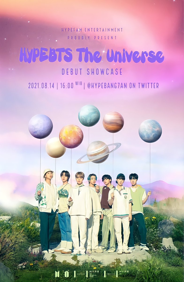GENIUSXLABSS's tweet photo. ⠀⠀   ⠀⠀   ⠀⠀⠀ ⟭⟬ 
⠀⠀   ⠀⠀   ⠀⠀ ⠀
⠀⠀   HYPEBTS proudly present:
⠀⠀     “ #HYPEBTStheUniverse ”

⠀⠀   HYPEBTS Debut Showcase

📅 : SAT, August 14, 2021
📍 : DHeventplan's Timeline
⏰ : 15.00 WIB

Some surprises are waiting for you to come and have fun with us! https://t.co/q1gKs1QBo6