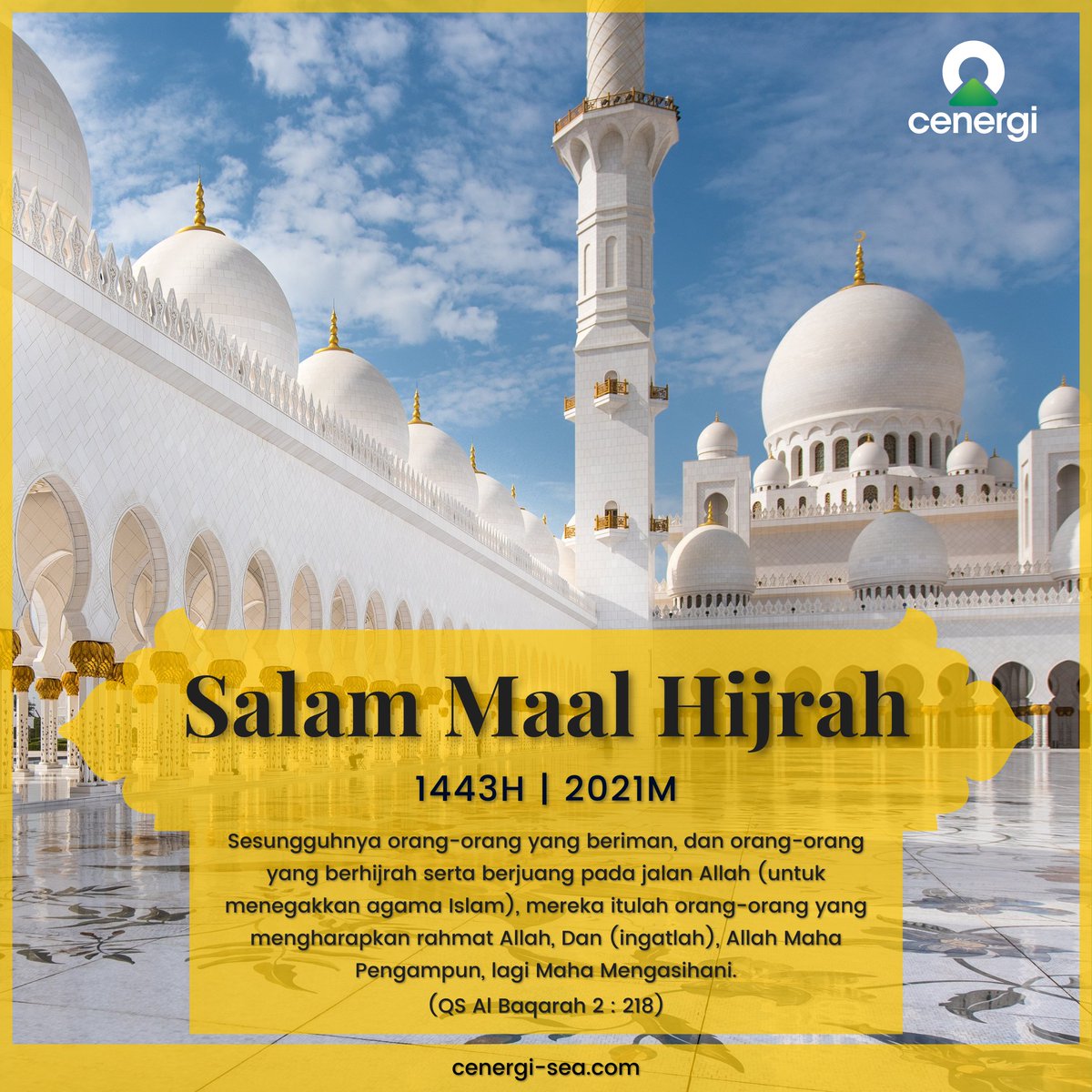 Salam maal hijrah 1443h