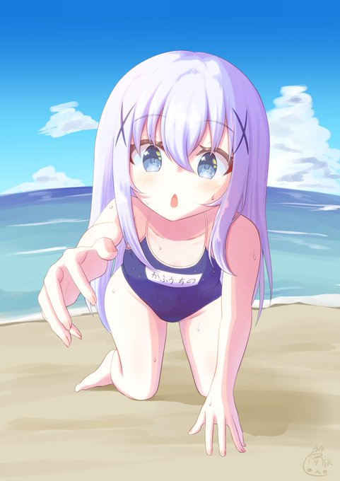 ココアさん、こんなところで寝ていると日焼けしちゃいますよ!
#ごちうさ #ご注文はうさぎですか #gochiusa 