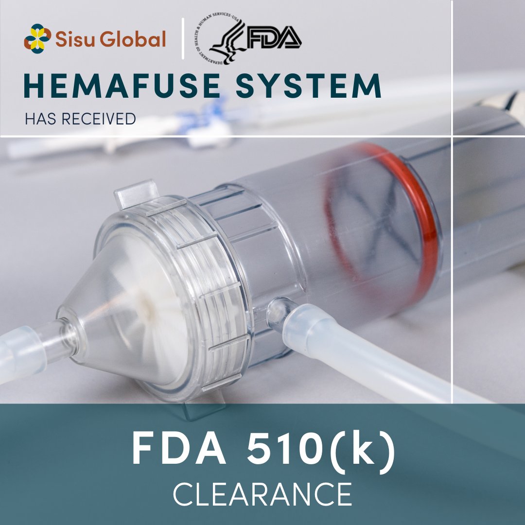 Sisu Global is excited to announce that we’ve received FDA clearance for our life-saving autotransfusion device, Hemafuse. <a href="/US_FDA/">U.S. FDA</a> clearance will allow Hemafuse to become an international standard of care, especially in emerging markets and the military.