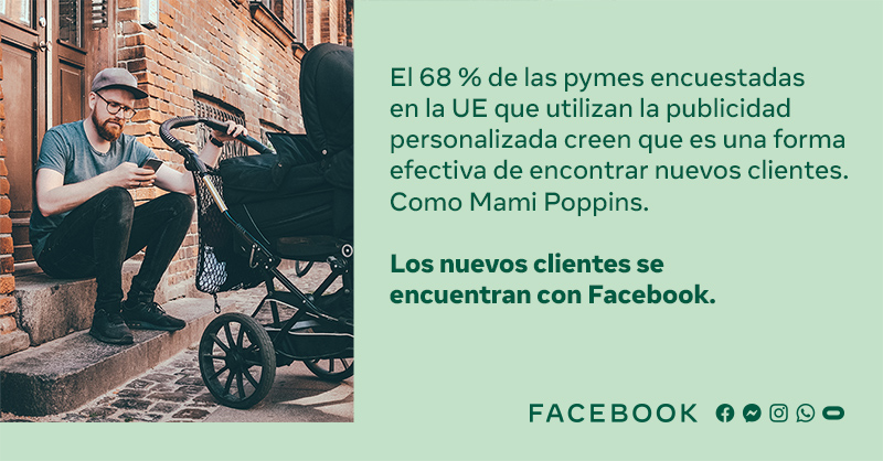 Meta's tweet photo. En Alemania, la tienda online Mami Poppins usa publicidad personalizada de Facebook para generar la mitad de sus ingresos.