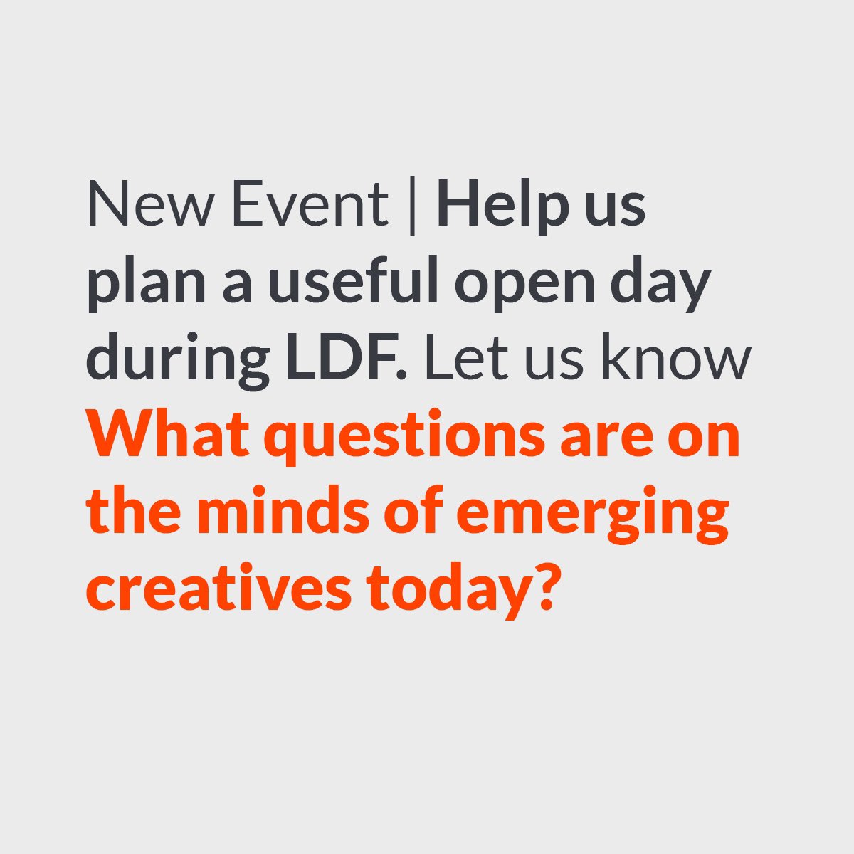 creativeskills7's tweet photo. We are planning a series of panel discussions at @L_D_F on questions that occupy the minds of emerging designers. You can help us make these conversations as useful as possible by letting us know topics that would be of interest. #ldf21 #design #designevent https://t.co/fAIjNycnoG