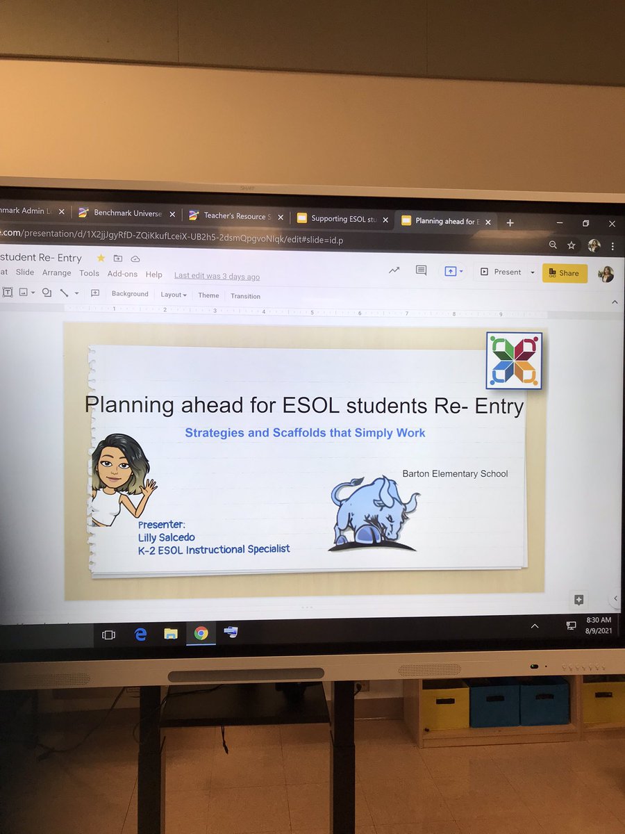 SPbcsd's tweet photo. It’s a packed back to back ESOL PD for our New Teachers and Veteran teachers . 💙presenting to teachers that are excited about ESOL scaffolds &amp; strategies @BartonChargers @EsolPbc @JGomezELLs @harveyoaxaca #QSSSA #COGNATES #GOTOSTRATEGIES #BENCHMARK #SENTENCEFRAMES https://t.co/8UfrozYMRy