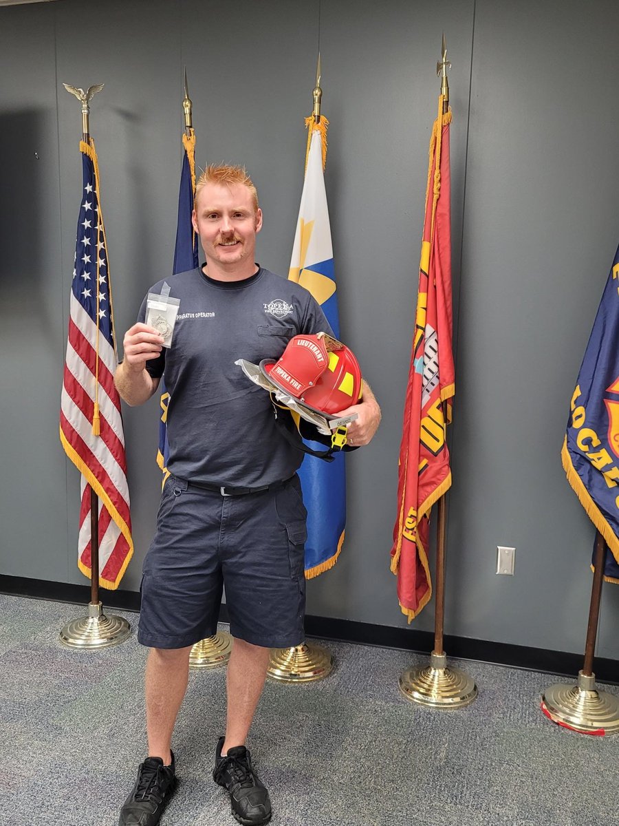 Congratulations to TFD Apparatus Operator Brandon Adams. Recently promoted to Lieutenant