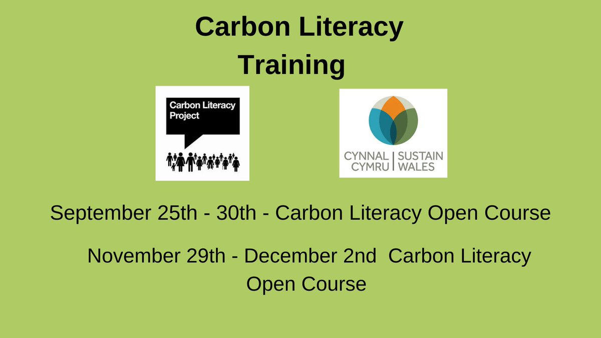Join 20,000 certified citizens and learn about the carbon dioxide costs and impacts of everyday activities, and motivate yourself and others to reduce emissions

Remaining #Carbonlit dates for 2021! 📅

September👇
cynnalcymru.com/product/carbon…
November👇
cynnalcymru.com/product/carbon…