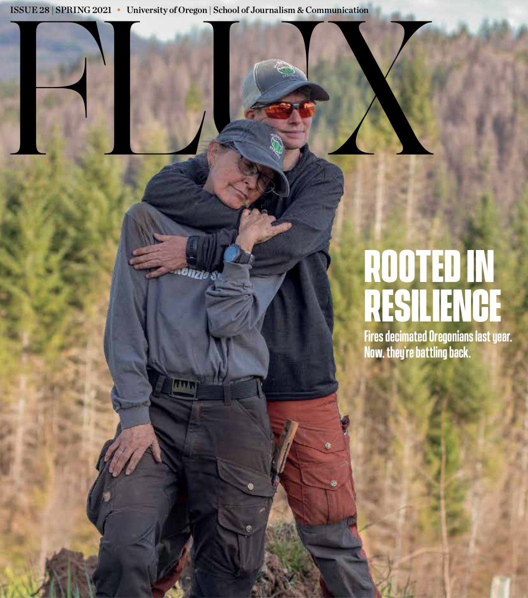 charliebutts's tweet photo. Congrats to the editors, writers, designers, photographers &amp; multimedia storytellers of @fluxoregon. The student-produced pub of the @UOsojc won five AEJMC Student Magazine Contest awards last week, including tops in General Excellence, Editorial &amp; Profile. Well done, team! https://t.co/enbkJ8PoCv