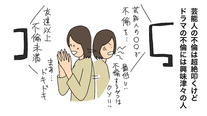 陶芸教室 

芸能人の不倫は超絶叩くけどドラマの不倫には興味津々の人

 #うきわ友達以上不倫未満 