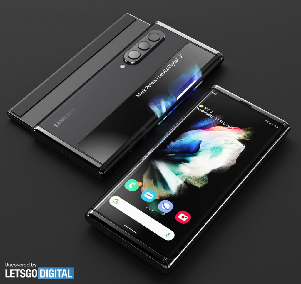TechKard's tweet photo. So here are the Samsung Unpacked 2022 preview: Galaxy Z Slide

📷Under panel camera
🖊️Samsung S Pen support
📱Flexible display extends to the rear side

Via @letsgodigitalNL
https://t.co/9pTrGS9vg9

#Samsung #SamsungUnpacked #GalaxyZSlide #SamsungZSlide https://t.co/L4ZIiUDVaK