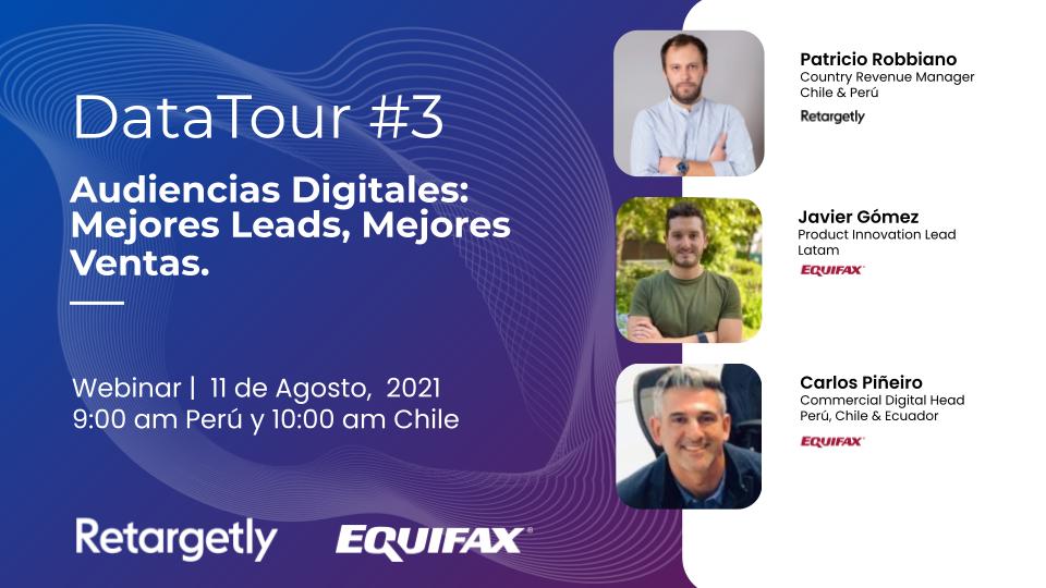 Retargetly (@retargetly) on Twitter photo 🗓 #Webinar 11 de Agosto | En este #RetargetlyDataTour junto a <a href="/Equifax/">Equifax Inc.</a> #Chile y #Perú conoceremos cómo adaptarnos a los nuevos comportamientos de los usuarios a través de audiencias digitales basadas en #bigdata y #analytics.
Regístrate en👉lnkd.in/dtiZY2f 🗓 #Webinar 11 de Agosto | En este #RetargetlyDataTour junto a <a href="/Equifax/">Equifax Inc.</a> #Chile y #Perú conoceremos cómo adaptarnos a los nuevos comportamientos de los usuarios a través de audiencias digitales basadas en #bigdata y #analytics.
Regístrate en👉lnkd.in/dtiZY2f
