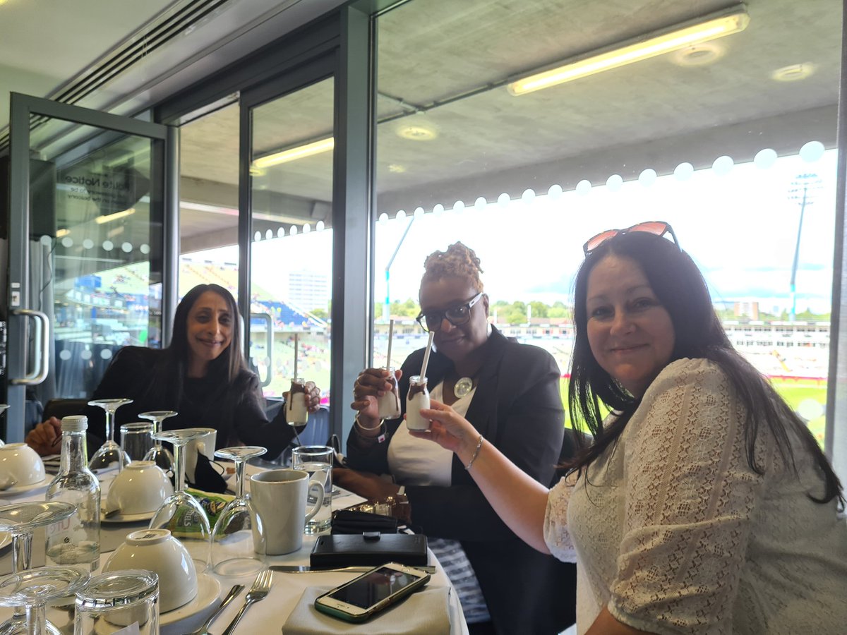 Having a great time at #TheHundred this afternoon with colleagues from Edgbaston and Hall Green NNS's, thank you <a href="/EdgbastonFDN/">Edgbaston Foundation</a> for inviting us!
