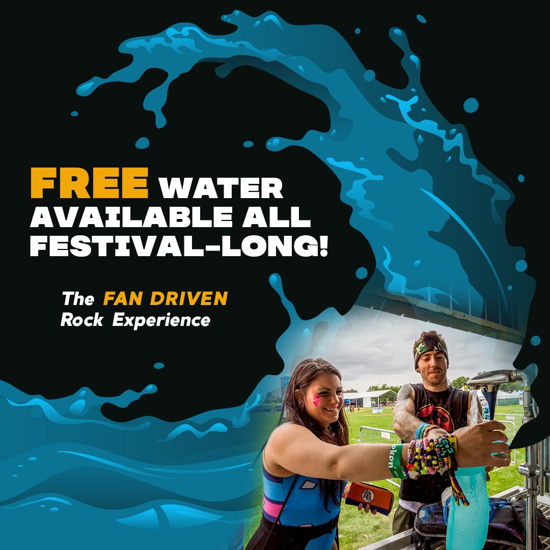 ANNOUNCEMENT: We are excited to announce that Blue Ridge Rock Festival 2021 will have FREE Water Refill Stations, so pick up an Official BRRF Reusable Water Bottle at BlueRidgeRockFest.HiLineMerch.com or bring your own reusable (no glass) to stay hydrated all Festival-Long on us!