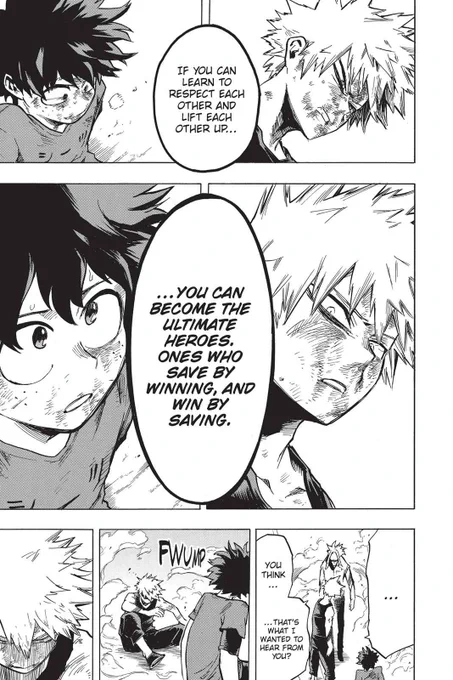the fact the katsuki went from "that's not what i wanted to hear" to "saving people is how we win".. I'M SO PROUD#bnha322 #bkdk #BKDKAPOLOGY #SaveToWin #WinToSave 