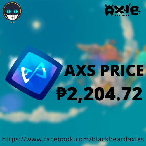 BlackbeardAxie's tweet photo. Daily SLP and AXS update as of 11:14 pm.
Source: CoinGecko
#axieinfinityph #Axieinfinityupdates #blackbeardAxies
--
Like and Share our Official Facebook Page: https://t.co/mwfbwt0LJ3
Follow us on Twitter:
https://t.co/dNX39Ei4wt https://t.co/2BS2vhTVmA