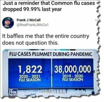 Absolutely, no one is asking the million dollar question Where did the flu go?