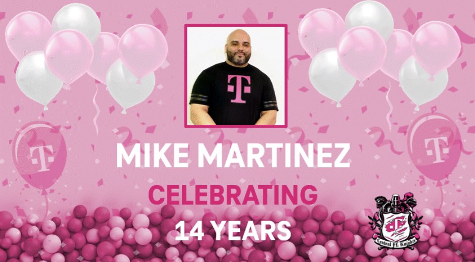 ARod_013's tweet photo. Today we celebrate one of the hardest working leaders @TMobile and an incredible inspiration to so many in the field - Congrats to @MRM8907 on his 14 yr. TDay! 🍻 https://t.co/9875Ka90oy