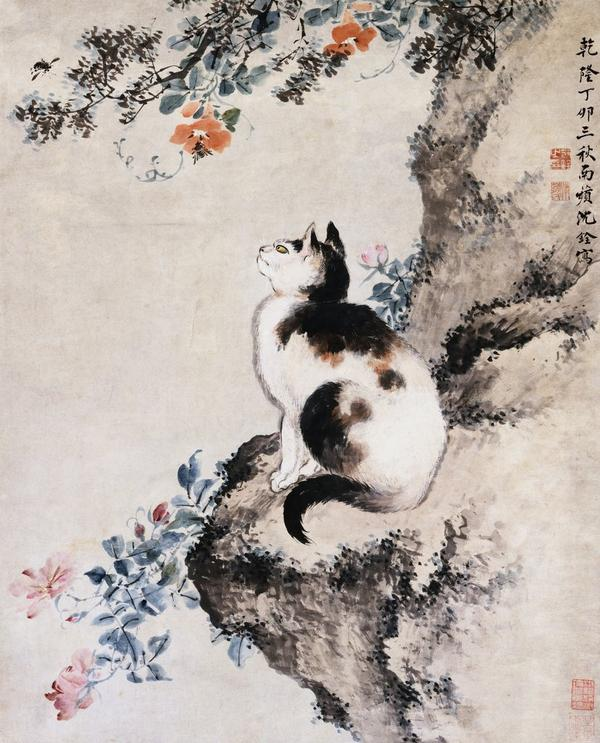 P_J_Richards's tweet photo. ⏳🦋⌛️Chinese Cat Goddess Li Shou, tasked with running the world, preferred to lie in the sun or chase butterflies. She suggested Humans would be better suited to the job, so the Gods took speech from Cats and gave it to us - but Cats are the Keepers of Time.
#MythologyMonday https://t.co/dcrB0KHmOf