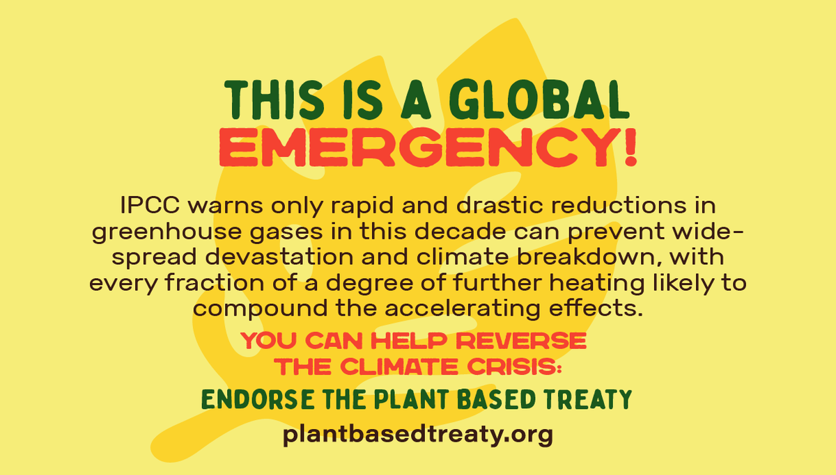 ClimateSaveInd's tweet image. #IPCC, said methane reductions were probably the only way of staving off temperature rises of 1.5C above pre-industrial levels

Endorse the #PlantBasedTreaty
Follow @Plant_Treaty for updates