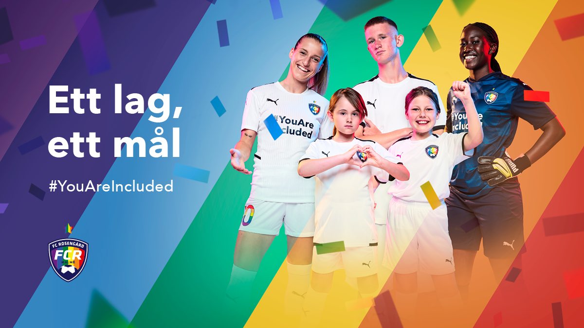 𝗘𝘁𝘁 𝗹𝗮𝗴, 𝗲𝘁𝘁 𝗺𝗮̊𝗹

Vi är en förening där alla står bakom och jobbar aktivt för en mer inkluderande idrott, där jämlikhet och allas lika värde är högst upp på agendan. 

Läs mer: fcrosengard.se/ett-lag-ett-ma…

🔴🔵 #YouAreIncluded #FCRfamiljen