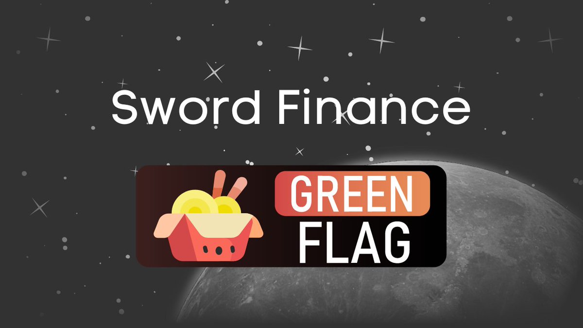 sword_finance's tweet photo. Sword Finance Has been Reviewed by @jagosafer!

We have received THE GREEN FLAG 💚 their highest rating!

Come join us quick!

https://t.co/rdFpr4Ffld
https://t.co/lERtSYBl01

Farm Countdown: https://t.co/xVOkF0QCPo

#DeFi #yieldfarming #doge #Tokenomics #ElonMusk #moonshot #BSC https://t.co/cxQ5hgxAqY