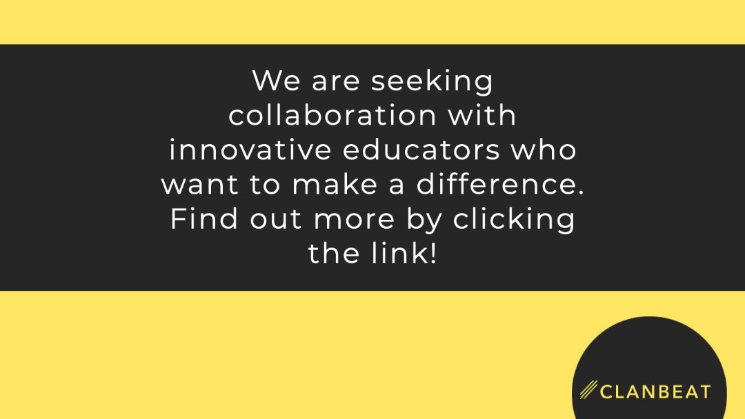 ClanbeatApp's tweet photo. Here's an exciting opportunity for educators who are passionate about Student Wellbeing! 

Want to take part in creating something new? Then fill in our questionnaire and let's get talking! https://t.co/EaC8iZ5GNR #educhange #edutwitter #edtech #Wellbeing https://t.co/TP8jvjOurS