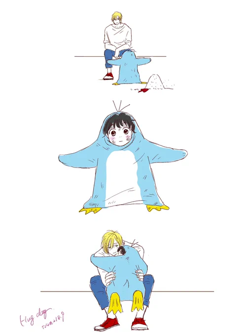 8/9🐧hug day🌻

アッシと英ペンちゃん🐧 38 