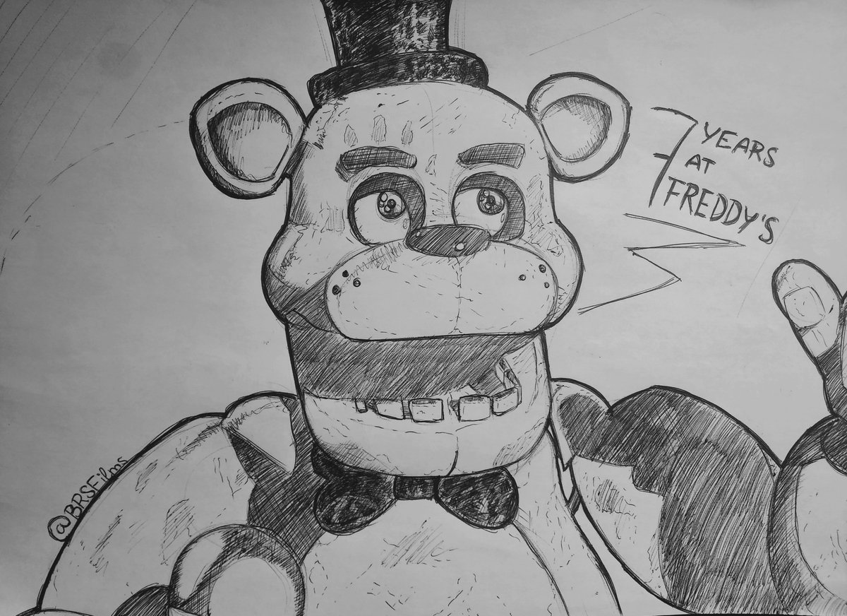 BRSFilms's tweet image. Sorry I'm hella late but..
Happy FNaF Anniversary! ❤️