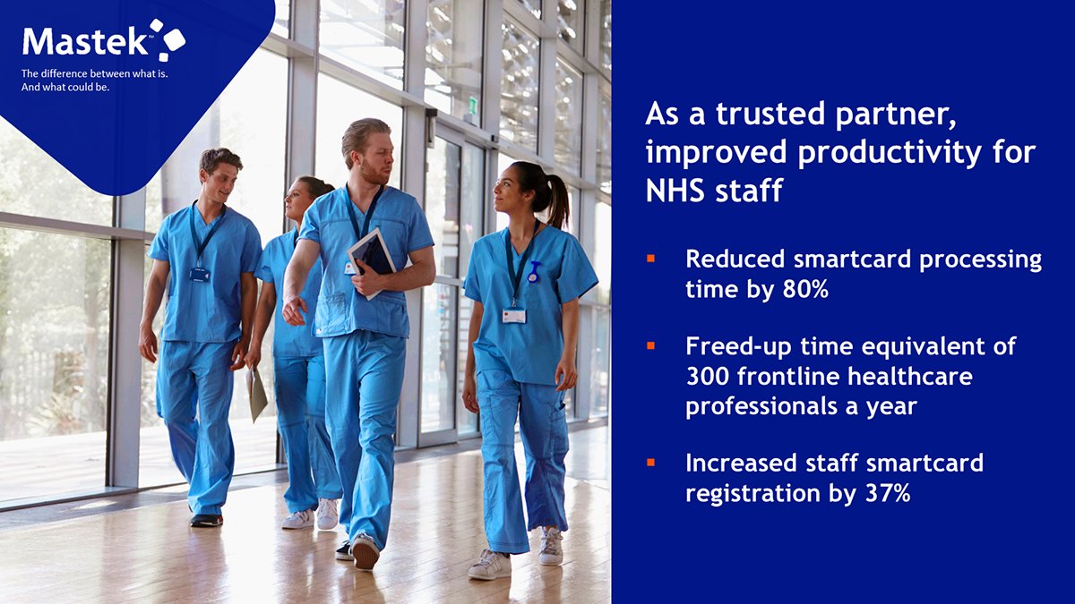 Unfolding the Untold <a href="/Mastekltd/">Mastek Ltd</a>: Delivering Business Outcomes for Clients
As a trusted partner to <a href="/NHS/">@NHS</a>, Mastek helped them unlock the value of single sign-on to save valuable care hours. The solution improved user experience for 1.8 million users across 150,000 NHS organisations.