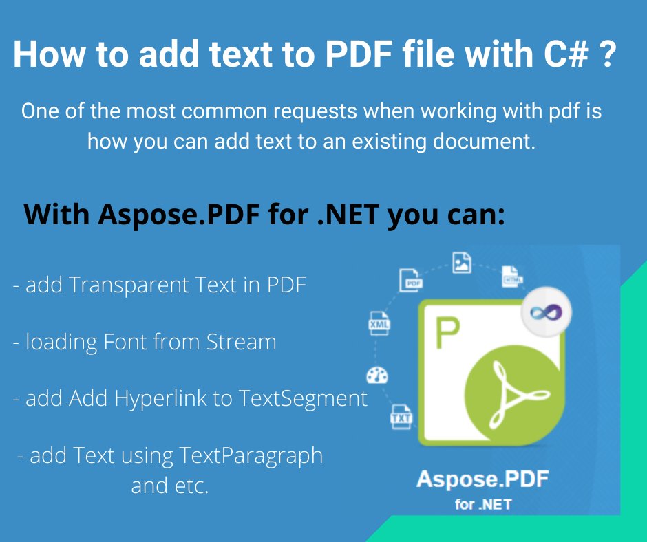 AsposePDF's tweet image. Try to add Text with Aspose.PDF for .NET library
docs.aspose.com/pdf/net/add-te…
#addtexttopdf #asposepdf #textinpdf